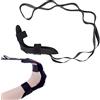 ACONDE Ligament Stretching Belt - Fascia elastica per lo yoga, per l'allungamento dei muscoli delle gambe, colore: Nero