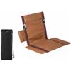 LeeQinersw Sedia da Terra Schienale Ergonomico, Ferro | Leggera, Sedia Pieghevole con Tasca Laterale, Imbottita, per Campeggio,