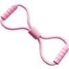 Drawup Fascia di resistenza a forma di 8 per espansione toracica, spalla, stretching, schiena, esercizi in TPE con manici in EVA, per allenamento a casa, palestra, rosa, 16,5 cm