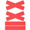 Garneck 6 Pezzi Marcatori Piatti Rettangolari per Campo Tennis, PVC Rosso | Installazione Facile, Impermeabili, Uso Multiplo su Campi Sportivi e Badminton