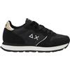 SUN68 Sneaker Ally Gold Silver in suede e nylon nero/grigio medio