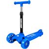 GIODICART Monopattino 3 Ruote Regolabile e Pieghevole BabyScoot con Ruote LED per Bambini 3-5 Anni, Celeste