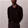 Calvin Klein Polo Calvin Klein a maniche lunghe in lana merino da uomo rif. LV04LD319G, Nero