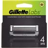 Gillette Lame da barba Gillette - Ricambi per rasoi da uomo - Set Comfort da 4 pezzi Gillette Labs