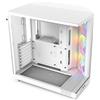 NZXT H6 Flow RGB: Case per PC ATX a doppia camera, compatto, colore bianco