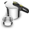 Tefal Secure Neo, pentola a pressione in acciaio inossidabile, da 8 litri, per 5-8 persone, cottura rapida