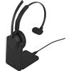 Jabra YOU'RE ON Jabra Evolve3 45, cuffie wireless, ideali per l'ufficio/call center, frequenza 20 - 20000 Hz, peso 102 g, colore nero