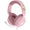 Razer Kraken V4 X - Edizione Pikachu & Eevee, con cavo, 20 - 20000 Hz, per gaming, 350 g, cuffie, rosa