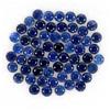 Gemsporium Zaffiro Naturale Top Rich Blue Round Diamond Cut 60Pz 4.03ct 2.2mm