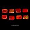 Egemdiamond Opale Fire Arancio Naturale Emerald Cut Hot Rainbow 8pz 4.33ct 7x5mm