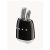 Smeg Set coltelli con ceppo 50's Style 6 pz - Nero