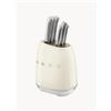 Smeg Set coltelli con ceppo 50's Style 6 pz - Bianco