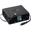 SBS Pulse Power Station 140W, Tecnologia GaN, Power Delivery (PD 3.1 PPS) | Smart Display, 7 Uscite: 4x USB-C, 1x USB-A, 2x Cavi USB-C Retrattii, Alimentatore con Ricarica Rapida da Scrivania, Nero