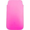 Urban Monkey - Custodia per Smartphone Fino a 5, con Linguetta di Estrazione, Imbottitura in Microfibra, Colore: Rosa