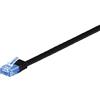 Goobay RJ-45 CAT6a 15m Cavo di Rete U/UTP (UTP) Nero