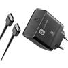 Cellularline | Caricabatterie da Rete | Super Fast Charger Kit PD 45W