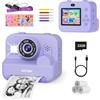 ASTGMI Fotocamera istantanea per bambini con selfie, fotocamera compatta 1080P HD, stampa istantanea di foto, regalo di compleanno, regalo di Natale, giocattolo a partire da 3, 4, 5, 6, 8, 7, 9, 10, 11 anni
