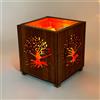 Lampade di Sale Store Lampada di Sale Himalayano Rosa Braciere Albero della vita in legno con pezzotti 4 kg con luce calda