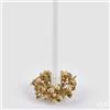EDG Enzo De Gasperi Corona Natalizia con Bacche e Foglie Ø9 cm Champagne - Decorazione di Natale