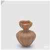 EDG Enzo De Gasperi Vaso Flow Sinuoso H19 Ø15 cm Marrone Chiaro - Vaso Decorativo