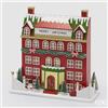 EDG Enzo De Gasperi Diorama Casetta Natalizia con LED H33x33x12 cm Rosso Scuro - Decorazione di Natale