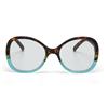 OKKIA Occhiale da Lettura Mod. Verona Premontato Butterfly Soft Touch-Spring Anti Luce Blu Havana Blue Diottrie 1.50
