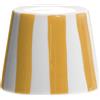 Zafferano Cover in Ceramica per Poldina Righe Gialle su Fondo Bianco H10cm