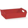 Scotton Cesto Natale Incollato 310 x 220 x 90 Mm Lino Rosso 1 Pz