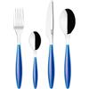 Guzzini - Feeling, Set 24 Posate Colorate - Blu Mediterraneo, 15,8 x 7,5 x h25,5 cm - 23000076