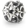 Trollbeads Collezione invernale suoni di armonia e amore perle d'argento (stelle all'unisono), misura unica, Argento sterling, Nessuna pietra preziosa