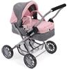 Bayer Chic 2000 555-15 - Passeggino per bambole Smarty, per bambini dai 2 anni in su, grigio melange e rosa