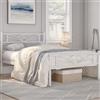 Yaheetech Struttura Letto Singolo Metallo per Materasso 90 x 190 cm Bianco | Telaio in Ferro Battuto, Testiera a Forma di Nuvole, Struttura Stabile, Montaggio Facile, per Camera da Letto