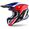 Airoh Casco Moto Cross Enduro Airoh TWIST 2.0 SHAKEN Blu Lucido
