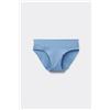 Tezenis Slip Senza Cuciture In Cotone Organico Donna Azzurro