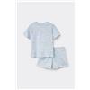 Tezenis Pigiama Corto Cotone Bimba Stampa Arcobaleno Bambina Rosa