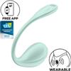 SATISFYER PARTNER SATISFYER - STIMOLATORE PUNTO G PETALE LISCIO VERDE ACQUA APP GRATUITA