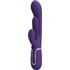 HIGH TECH PRETTY LOVE - SHANIA VIBRATORE TRIPLO CONIGLIO MULTIFUNZIONE VIOLA