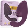 WOMANIZER - DUO NEXT STIMOLATORE DOPPIO CLITORIDEO E PUNTO G VIOLA SCURO