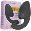 WOMANIZER - DUO NEXT STIMOLATORE DOPPIO CLITORIDEO E PUNTO G NERO