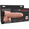 FETISH FANTASY SERIES - STRAP-ON VIBRANTE CAVO REALISTICO CON SFERE DA 17,8 CM