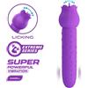 HIGH TECH Pretty Love - Vibratore Ricaricabile Dannell Per Stimolazione Orale e Clitoridea, Viola