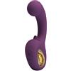 HIGH TECH Pretty Love - Brynnlee Vibratore Ricaricabile Con Stimolatore Orale, 10 Vibrazioni e 5 Funzioni di Leccata, Viola