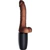 KING COCK - PLUS TRIPLA MINACCIA TONO DELLA PELLE MARRONE