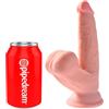KING COCK - PLUS 3D DILDO SFERE OSCILLANTI 12.7 CM