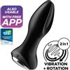 SATISFYER CONNECT SATISFYER - ROTATOR PLUG 2+ APP VIBRANTE PLUG NERO