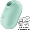 SATISFYER AIR PULSE SATISFYER - PRO TO GO 2 DOPPIO STIMOLATORE E VIBRATORE VERDE