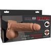 FETISH FANTASY SERIES - IMBRACATURA REGOLABILE PENE REALISTICO CON SFERE RICARICABILI E VIBRATORE 17,8 CM