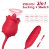 ARMONY STIMULATORS ARMONY - 3 IN 1 ROSA, STIMOLATORE, ASPIRAZIONE E SU&GIÙ CON CODA ROSSA