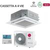 LG Climatizzatore Condizionatore LG Mono split 12000 btu CASSETTA a 4 VIE Inverter con CT12F R-32 WI-FI OPTIONAL con Pannello Incluso