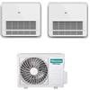 Hisense Climatizzatore Condizionatore HISENSE Dual Split CONSOLE 9000+9000 con 2AMW42U4RRA R-32 9+9 WI-FI OPTIONAL con Telecomando di Serie Incluso